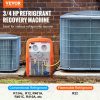 Air Conditioning & Heat |   3/4 HP Refrigerant Recovery Machine – Portable AC Recovery Machine with High Pressure Protection, 120V 60Hz Refrigerant Recycle Machine HVAC for Car Air Conditioning, Vapor Liquid Refrigerant Air Conditioning & Heat Air Conditioning & Heat