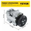 Air Conditioning & Heat |   CO 101290C (4L3Z19703AB) Universal Air Conditioner AC Compressor for 93-07 Ford Lincoln Mercury Thunderbird F150 4.2L 4.6L 5.4L 6.8L FS10 A/C Compressor Assembly 58129 57129 58165 57165 Air Conditioning & Heat Air Conditioning & Heat