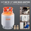 Air Conditioning & Heat |   Refrigerant Recovery Tank, 50 LBS Capacity, 400 psi Portable Cylinder Tank with Y-Valve for Liquid/Vapor, High-sealing Recovery Can for R22/R134A/R410A, Orange+Gray Air Conditioning & Heat Air Conditioning & Heat