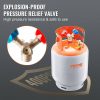 Air Conditioning & Heat |   Refrigerant Recovery Tank, 50 LBS Capacity, 400 psi Portable Cylinder Tank with Y-Valve for Liquid/Vapor, High-sealing Recovery Can for R22/R134A/R410A, Orange+Gray Air Conditioning & Heat Air Conditioning & Heat