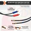 Automotive Accessories |   12FT Semi Truck Air Lines Kit, 3-in-1 Air Hoses & ABS Power Line for Semi Truck Trailer Tractor, 7-Way Plug Electrical Cord Cable and Rubber Air Lines Hose Assembly Kit with Hook & Teflon Tape Automotive Automotive Accessories