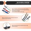 Automotive Accessories |   12FT Semi Truck Air Lines Kit, 3-in-1 Air Hoses & ABS Power Line for Semi Truck Trailer Tractor, 7-Way Plug Electrical Cord Cable and Rubber Air Lines Hose Assembly Kit with Hook & Teflon Tape Automotive Automotive Accessories