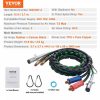 Automotive Accessories |   12FT Semi Truck Air Lines Kit, 3-in-1 Air Hoses & ABS Power Line for Semi Truck Trailer Tractor, 7-Way Plug Electrical Cord Cable and Rubber Air Lines Hose Assembly Kit with Hook & Teflon Tape Automotive Automotive Accessories