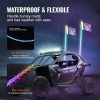 Automotive Accessories |   2 PCS 3 FT Whip Light, APP & RF Remote Control Led Whip Light, Waterproof 360° Spiral RGB Chasing Lighted Whips with 4 Flags, for UTVs, ATVs, Motorcycles, RZR, Can-am, Trucks, Off-road, Go-karts Automotive Automotive Accessories