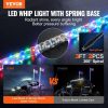 Automotive Accessories |   2 PCS 3 FT Whip Light with Spring Base, Led Whip Light with APP & Remote Control, Waterproof 360° Spiral RGB Chasing Lighted Whips with 2 Flags, for UTVs, ATVs, Motorcycles, RZR, Can-am, Go-kart Automotive Automotive Accessories