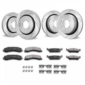 Automotive Accessories |   Drilled Slotted Front&Rear Brake Rotors Pads Kit for 2012-2020 Ford F-150 Automotive Automotive Accessories