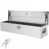 Automotive Accessories |   Heavy Duty Aluminum Truck Bed Tool Box, Diamond Plate Tool Box with Side Handle and Lock Keys, Storage Tool Box Chest Box Organizer for Pickup, Truck Bed, RV, Trailer, 48″x15″x15″, Silver Silver Automotive Automotive Accessories