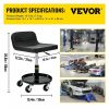 Automotive Accessories |   Rolling Garage Stool, 300LBS Capacity, Adjustable Height from 15.7 in to 20.5 in, Mechanic Seat with 360-degree Swivel Wheels and Tool Tray, for Workshop, Auto Repair Shop, Black Automotive Automotive Accessories