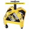 Automotive Accessories |   Rolling Garage Stool, 300LBS Capacity, Adjustable Height from 24 in to 28.7 in, Mechanic Seat with 360-degree Swivel Wheels and Tool Tray, for Workshop, Auto Repair Shop, Yellow Automotive Automotive Accessories