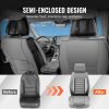 Automotive Accessories |   Seat Covers, Universal Car Seat Covers Front Seats, 2pcs Faux Leather Seat Cover, Semi-enclosed Design, Detachable Headrest and Airbag Compatible, for Most Cars SUVs and Trucks Gray Gray Automotive Automotive Accessories