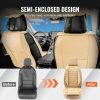 Automotive Accessories |   Seat Covers, Universal Car Seat Covers Front Seats, 2pcs Faux Leather Seat Cover, Semi-enclosed Design, Detachable Headrest and Airbag Compatible, for Most Cars SUVs and Trucks Beige Beige Automotive Automotive Accessories