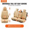 Automotive Accessories |   Seat Covers, Universal Car Seat Covers Full Set Seats, Front and Rear Seat, 13pcs Faux Leather Seat Cover, Full Enclosed Design, Detachable Headrest and Airbag Compatible, for Most Car SUV Truck Beige Automotive Automotive Accessories