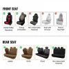 Automotive Accessories |   Seat Covers, Universal Car Seat Covers Full Set Seats, Front and Rear Seat, 13pcs Faux Leather Seat Cover, Full Enclosed Design, Detachable Headrest and Airbag Compatible, for Most Car SUV Truck Beige Automotive Automotive Accessories