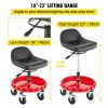 Automotive Accessories |   Shop Stool, 300 LBS Rolling Garage Stool, 18” to 23” Adjustable Height Mobile Rolling Gear Seat, Round Tray Garage Pneumatic Stool, All-Terrain 5″ Casters with Two Brakes Mechanic Seat Automotive Automotive Accessories