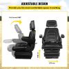 Automotive Accessories |   Suspension Seat Adjustable Backrest Headrest Armrest, Forklift Seat With Slide Rails, Foldable Heavy Duty for Tractor Forklift Excavator Skid Steer Automotive Automotive Accessories