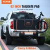 Automotive Accessories |   Tailgate Bike Pad, 62″ Truck Tailgate Pad Carry 6 Mountain Bikes, Upgraded Grooves Tailgate Protection Pad with Reflective Strips and Tool Pockets, with Camera Opening for Most Pickup Trucks Automotive Automotive Accessories