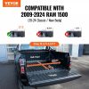 Automotive Accessories |   Tri-Fold Truck Bed Tonneau Cover, Compatible with 2009-2024 Ram 1500 (19-24 Classic/New Body), Fleetside 5.7′ (67.4″) Bed Without Rambox, Fit 5.7′ x 5.5′ Inside Bed, 400 lbs Load Capacity, Black Automotive Automotive Accessories