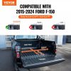 Automotive Accessories |   Tri-Fold Truck Bed Tonneau Cover, Compatible with 2015-2024 Ford F-150, Lightning, Styleside 5.5′ (65.4″) Bed, Fit 5.6′ x 5.4’/5.5′ x 5.4′ (67.1″ x 65.2″/65.4″ x 65.2″) Inside Bed, 400lbs, Black Automotive Automotive Accessories