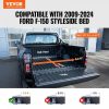 Automotive Accessories |   Truck Bed Cover, Roll Up Truck Bed Tonneau Cover, Compatible with 2009-2024 Ford F-150 Styleside Bed, for 5.5 x 5.4 ft Bed, Soft PVC material, 100% Bed Access Roll Up Tonneau Cover Automotive Automotive Accessories