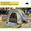 Automotive Accessories |   Truck Tent Standard 6.5’ Truck Bed Tent, Pickup Tent, Waterproof Truck Camper, 2-Person Sleeping Capacity, 2 Mesh Windows, Easy To Setup Truck Tents For Camping, Hiking, Fishing, Grey Color Automotive Automotive Accessories