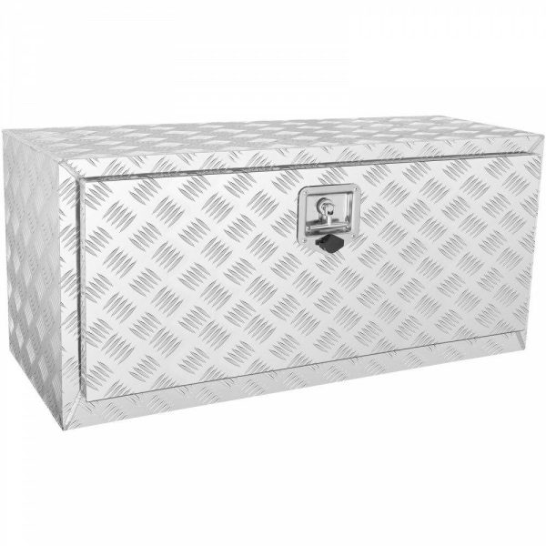 Automotive Accessories |   Underbody Truck Box, 36″×14″×16″ Pickup Storage Box, Heavy Duty Aluminum Diamond Plate Tool Box with Lock and Keys, Waterproof Trailer Storage Box with T-Handle Latch for Truck, Van, Trailer Automotive Automotive Accessories