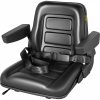 Automotive Accessories |   Universal Forklift Seat Black PVC Tractor Seat, 6″/150MM Adjustable Mower Seat Foldable Seat Including Armrests, Seat Belt, Seat Switch, Skid Steer Seat Fit Forklift, Tractor, Skid Loader Automotive Automotive Accessories