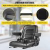 Automotive Accessories |   Universal Forklift Seat Black PVC Tractor Seat, 6″/150MM Adjustable Mower Seat Foldable Seat Including Armrests, Seat Belt, Seat Switch, Skid Steer Seat Fit Forklift, Tractor, Skid Loader Automotive Automotive Accessories