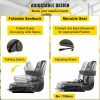 Automotive Accessories |   Universal Forklift Seat Black PVC Tractor Seat, 6″/150MM Adjustable Mower Seat Foldable Seat Including Armrests, Seat Belt, Seat Switch, Skid Steer Seat Fit Forklift, Tractor, Skid Loader Automotive Automotive Accessories