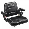 Automotive Accessories |   Universal Forklift Seat, Fold Down Tractor Seat with Adjustable Angle Back, Micro Switch, Seatbelt and Armrests, 6.3-13.4 inch Slot Tractor Seat for Tractor Loader Excavator Automotive Automotive Accessories