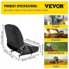 Automotive Accessories |   Universal Forklift Seat Komatsu Style Folding Forklift Seat with Retractable Seatbelt and Adjustable Backrest Suspension Seat for Tractors Backhoes Automotive Automotive Accessories