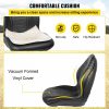 Automotive Accessories |   Universal Tractor Seat Replacement 2 Pack, Compact High Back Mower Seat Pair, Black Vinyl Forklift Seat, Central Drain Hole Skid Steer Seat with Mounting Bolt Patterns Automotive Automotive Accessories