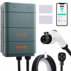 Automotive Electrical |   Level 2 Electric Vehicle Charging Station, 0-40A Adjustable, 9.6 kW 240V NEMA 14-50 Plug Smart EV Charger with WiFi, 22-Foot TPE Charging Cable for Indoor/Outdoor Use, ETL&Energy Star Certified Automotive Automotive Electrical