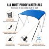 Boat Parts & Accessories |   3 Bow Bimini Top Boat Cover, 900D Polyester Canopy with 1″ Aluminum Alloy Frame, Waterproof and Sun Shade, Includes Storage Boot, 2 Support Poles, 4 Straps, 6’L x 46″H x 54″-60″W, Pacific Blue Automotive Boat Parts & Accessories