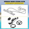 Boat Parts & Accessories |   300HP Hydraulic Boat Steering Kit, Hydraulic Steering Helm Pump, Aluminum Alloy Steering Cylinder, 13.5″ Steering Wheel with 10″ Hydraulic Steering Hose for Boat Steering System Automotive Boat Parts & Accessories