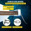 Boat Parts & Accessories |   Anchor Chain, 10 ft x 5/16 in 316 Stainless Steel Chain, 3/8″ Anchor Chain Shackle, 7120lbs Anchor Lead Chain Breaking Load, 9460lbs Anchor Chain Shackle Breaking Load, Anchor Chain for Boats Automotive Boat Parts & Accessories