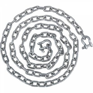 Boat Parts & Accessories |   Anchor Chain, 20′ x 5/16″ Galvanized Steel Chain, 3/8″ Anchor Chain Shackle, 11650lbs Anchor Lead Chain Breaking Load, 9460lbs Anchor Chain Shackle Breaking Load, Anchor Chain for Boats Automotive Boat Parts & Accessories