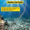 Boat Parts & Accessories |   Anchor Chain, 6′ x 1/4″ 316 Stainless Steel Chain, 3/8″ Anchor Chain Shackle, 4000 lbs Anchor Lead Chain Breaking Load, 9460 lbs Anchor Chain Shackle Breaking Load, Anchor Chain for Small Boats Automotive Boat Parts & Accessories