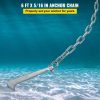 Boat Parts & Accessories |   Anchor Chain, 6′ x 5/16″ 316 Stainless Steel Chain, 3/8″ Anchor Chain Shackle, 7120lbs Anchor Lead Chain Breaking Load, 9460lbs Anchor Chain Shackle Breaking Load, Anchor Chain for Small Boats Automotive Boat Parts & Accessories