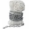 Boat Parts & Accessories |   Anchor Rode and Chain, 15′ x 5/16″ Boat Anchor Chain, 1/2″ x 200′ Nylon Rope, 2.2T Chain Tension Galvanized Steel Chain, Windlass-Grade Three Strand Twist Nylon, Anchor Chain for Boats, Ships Automotive Boat Parts & Accessories