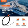 Boat Parts & Accessories |   Boat Steering Cable, 17 Feet Outboard Marine Rotary Steering Cable, 1/2 Ton High Tensile Strength, Replacement Steering Cable Compatible with Most Single-Station Outboard Steering Systems Automotive Boat Parts & Accessories