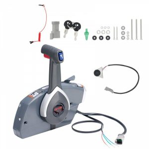 Boat Parts & Accessories |   Boat Throttle Control, 5006180 Side-Mounted Outboard Remote Control Box for Evinrude Johnson, Marine Throttle Control Box with Power Trim Switch and Lanyard Automotive Boat Parts & Accessories