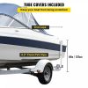 Boat Parts & Accessories |   Boat Trailer Guide-on, 48″, 2PCS Rustproof Steel Trailer Post Guide ons, with White PVC Tube Covers, Complete Mounting Accessories Included, for Ski Boat, Fishing Boat or Sailboat Trailer Automotive Boat Parts & Accessories