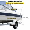 Boat Parts & Accessories |   Boat Trailer Guide-on, 60″, 2PCS Steel Trailer Post Guide ons, w/White PVC Tube Covers, Complete Mounting Accessories Included, for Ski Boat, Fishing Boat or Sailboat Trailer Automotive Boat Parts & Accessories