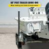 Boat Parts & Accessories |   Boat Trailer Guide-on, 60″, One Pair Steel Trailer Post Guide ons, with Black PVC Tube Covers, Complete Mounting Accessories Included, for Ski Boat, Fishing Boat or Sailboat Trailer Automotive Boat Parts & Accessories