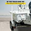 Boat Parts & Accessories |   Boat Trailer Guide-on, 60″, One Pair Steel Trailer Post Guide ons, with White PVC Tube Covers, Complete Mounting Accessories Included, for Ski Boat, Fishing Boat or Sailboat Trailer Automotive Boat Parts & Accessories