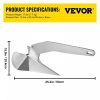 Boat Parts & Accessories |   Delta / Diamond Boat Anchor 17 lb 7.7 Kg Marine Stainless Steel From 22-38 ft Automotive Boat Parts & Accessories