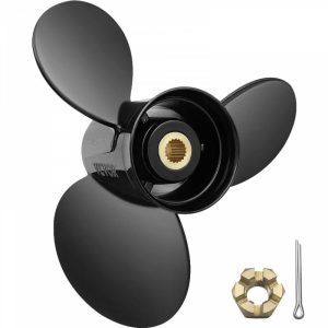 Boat Parts & Accessories |   Outboard Propeller, Replace for OEM 3817468, 3-Blade 14 1/2″ x 19″ Pitch Aluminium Boat Propeller, Compatible with Volvo Penta SX Drive All Models, w/ 19 Tooth Splines, RH Automotive Boat Parts & Accessories