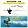 Boat Parts & Accessories |   Outboard Propeller, Replace for OEM 48-8M0084495, 4 Blades 14″ x 19″ Aluminium Boat Propeller, Compatible with 135-300HP 2-Stroke & 4-Stroke Outboards, Alpha&Bravo I Stern-Drives, RH Automotive Boat Parts & Accessories