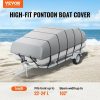 Boat Parts & Accessories |   Pontoon Boat Cover, 23′-24′ Waterproof Trailerable Pontoon Cover, 800D Marine Grade PU Oxford Fabric, with Motor Cover, 16 Windproof Buckle Straps, Fits for 23′-24’L, Beam Width to 102″, Grey Automotive Boat Parts & Accessories