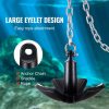 Boat Parts & Accessories |   River Anchor, 30 LBS Boat Anchor Cast Iron Black Vinyl-Coated, Marine Grade Mushroom Anchor for Boats Up To 30 ft, Impressive Holding Power in River and Mud Bottom Lakes Automotive Boat Parts & Accessories